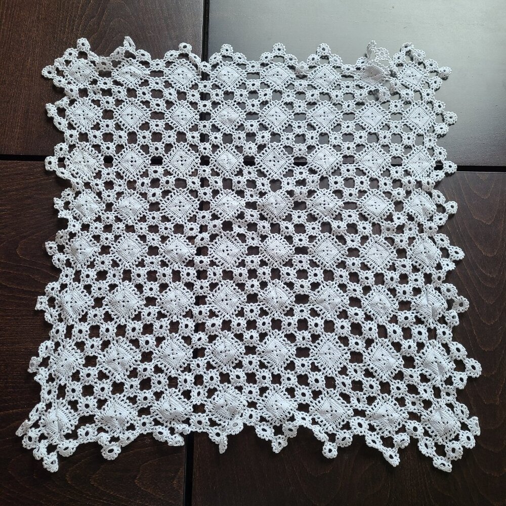 Large handmade crochet doily/tablecloth.